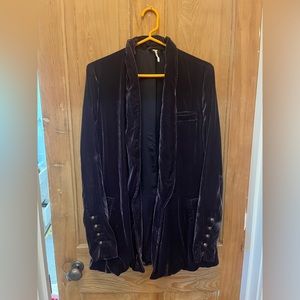 Free People Crushed Velvet Jacket